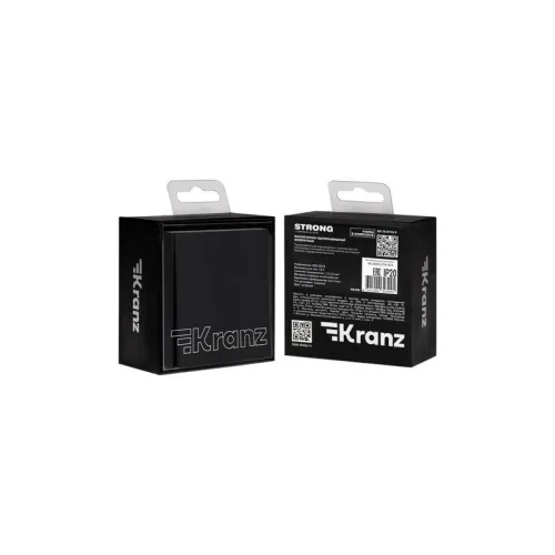 Выключатель 1-кл. СП STRONG возвратный 10А антрацит Kranz KR-78-0712-5 фото 6