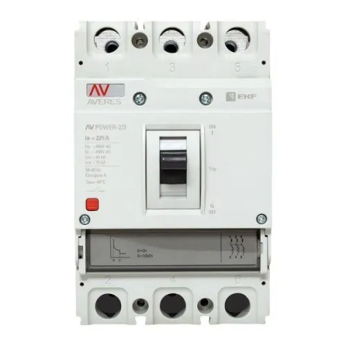 Выключатель автоматический 225А 80кА AV POWER-2/3 TR AVERES EKF mccb-23-225H-TR-av фото 3