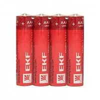 Элемент питания алкалиновый AAA/LR03 (уп.4шт) EKF LR03-SR4
