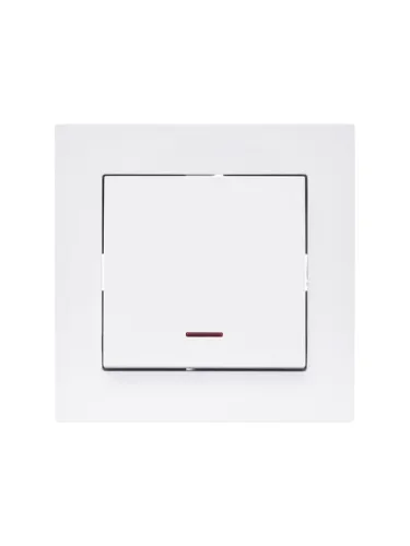 Выключатель 1-кл. 1п СП Vesna 10А IP20 с индикацией механизм бел. LEZARD 742-0288-111 фото 6