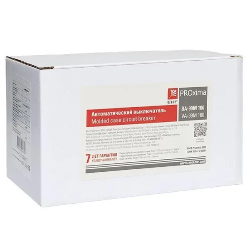 Выключатель автоматический 3п 100/32А 35кА ВА-99М PROxima EKF mccb99-100-32m фото 8