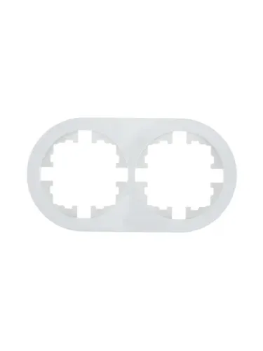 Рамка 2-м OSEN горизонт. круглая бел. LEZARD 744-0200-147