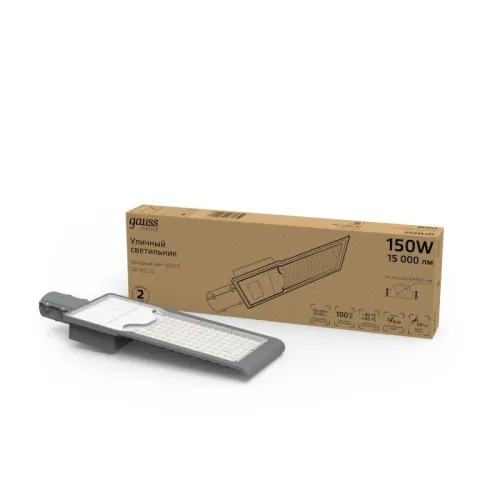 Светильник светодиодный Avenue 150Вт 5000К IP65 15000лм 190-250В 546х170х67мм ДКУ уличный консольный КСС Д GAUSS 629536305 фото 5