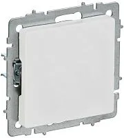 Заглушка BRITE МЗ10-БрАБ с суппортом механизм арктич. бел. IEK BR-PL10-K91