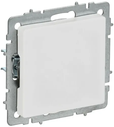 Заглушка BRITE МЗ10-БрАБ с суппортом механизм арктич. бел. IEK BR-PL10-K91