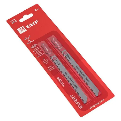 Пилка для электролобзика обратные T101BR (чистовой рез по ДВП)(SK5) (уп.2шт) Expert EKF pl-t101br-2 фото 5