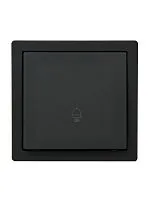 Кнопка звонка LETO черн. бархат LEZARD 752-4200-103