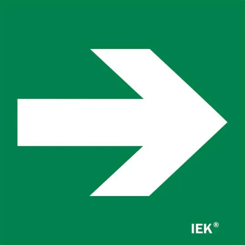 Этикетка самоклеящаяся 150х150мм "Направляющая стрелка" IEK LPC10-1-15-15-STR