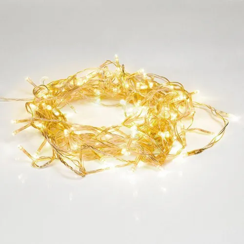 Гирлянда светодиодная универсальная 10м 100LED тепл. бел. 4Вт IP20 с контроллером 8 режимов провод ПВХ прозр. Neon-Night 303-063 фото 7