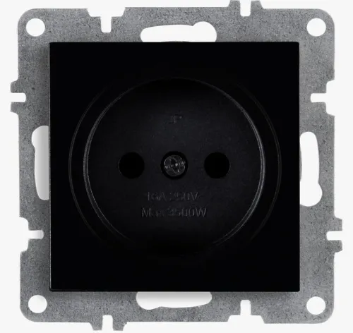 Розетка 1-м СП LAVIN/KAREN 16А IP20 без заземл. механизм черн. ARVIA 50 07 2000 215