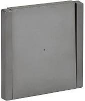 Выключатель проходной 1-кл. СП FORTE&PIANO 10А FP504 с индикацией сталь IEK FP-V12-1-10-1-K46