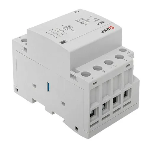 Контактор модульный КМ 16А 4NО (3 мод.) EKF km-3-16-40 фото 2