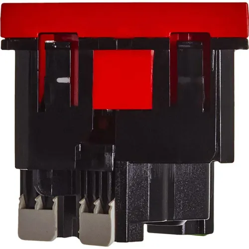 Розетка 2мод. 16А 250В 45град. с заземл. без защ. шторок безвинт. зажимы красн. ИЭК Leg 4525058 фото 4