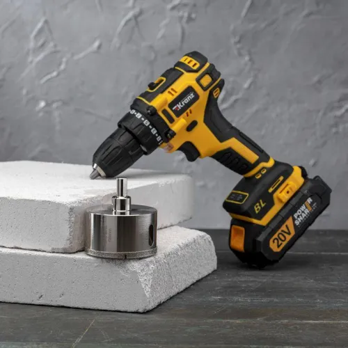 Коронка алмазная 68мм с центровочным сверлом Kranz KR-92-0018 фото 3