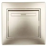 Переключатель промежуточный 1-кл. СП Plano 1-108-04 10А IP20 250В шампань Intro Б0053822