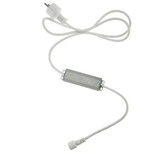 Трансформатор 230В - 24В 40Вт алюм. корпус провод бел. каучук Neon-Night 531-311 фото 4