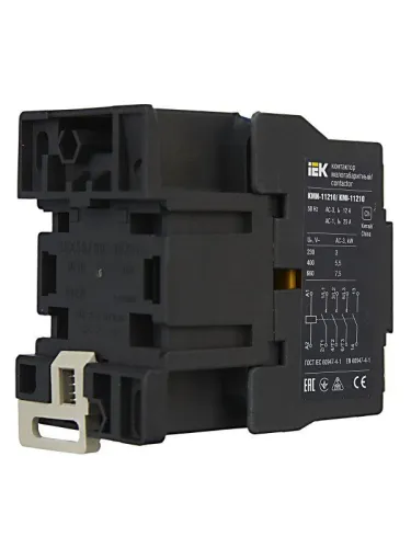 Контактор КМИ-11210 12А 24В/АС3 1НО KARAT IEK KKM11-012-024-10 фото 8