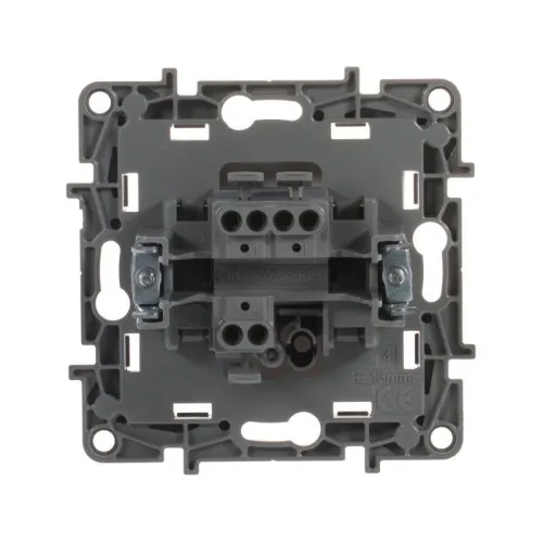 Переключатель 1-кл. СП Etika 10А IP20 250В 10AX безвинтов. зажимы механизм бел. IEK 672205 фото 6