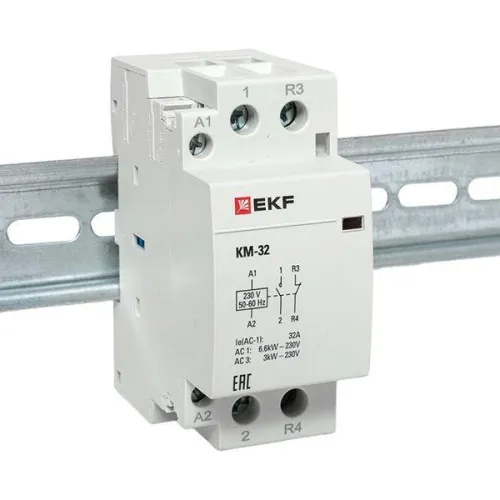 Контактор модульный КМ 32А NО+NC (2 мод.) EKF km-2-32-11 фото 5