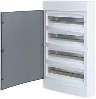 Щит распределительный навесной Unix 4х18мод. IP41 бел. дверь PROxima EKF ux-4x18-nw