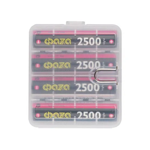 Аккумулятор 18650 3.7В Li-Ion 2500мА.ч без платы защиты PB-4 (уп.4шт) ФАZА 5060326 фото 4