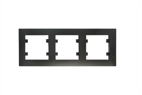 Рамка 3-м Karea RIZZ STAR чер. Makel 88054703