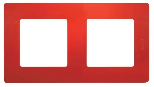 Рамка 2-м Etika красн. IEK 672532 фото 2