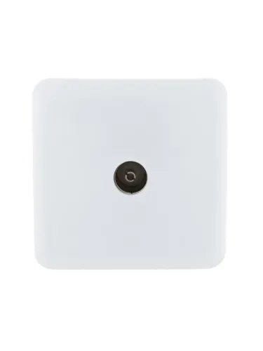 Розетка телевизионная проходная TV 1-м ОП Viola бел. LEZARD 751-0200-129