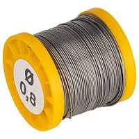 Припой с канифолью для пайки ПОС 61 трубка d0.8мм катушка 200гр Эра Б0061080