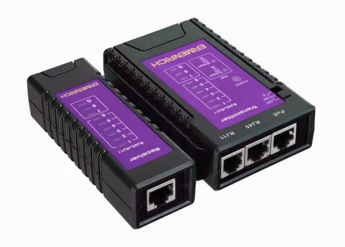 Тестер кабельный NetGeeks NP10 фиолет. Ermenrich 85300 фото 5