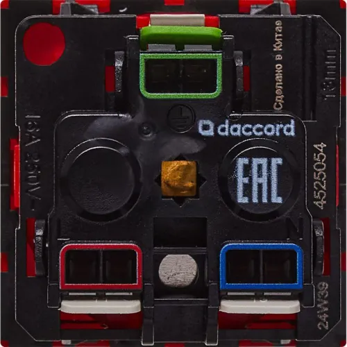 Розетка 2мод. 16А 250В 90град. с заземл. без защ. шторок безвинт. зажимы красн. ИЭК Leg 4525054 фото 2