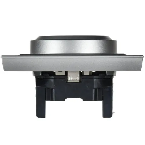 Розетка 2-м СП BRITE РСш12-3-БрА 16А в сборе с заземл. защ. шторки алюм. IEK BR-R24-16-K47-F фото 5