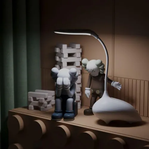 Светильник светодиодный настольный Qplus 6Вт 2700-6000К 330лм 5В аккум. Li-ion 1200мА.ч диммир. детский бел. GAUSS GT7011 фото 3