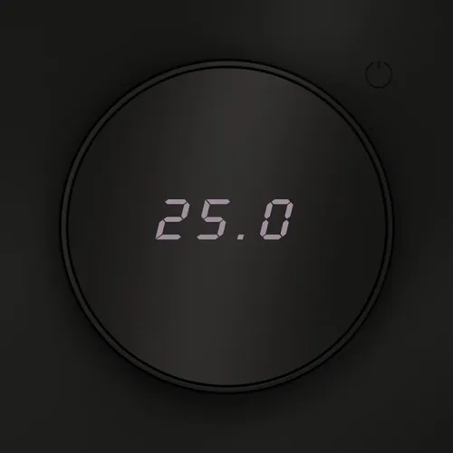 Терморегулятор электронный S70 с индикацией и датчиком для теплого пола механизм черн. матов. Voltum VLS070108 фото 3