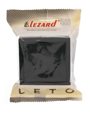 Выключатель 1-кл. ОП LETO 10А IP20 с индикацией черн. бархат LEZARD 752-4200-111 фото 2
