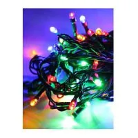 Гирлянда светодиодная 80LED зел. провод 8.8м (7.3+1.5) расстояние между лампами 10см 8 режимов мигания IP20 мультиколор Космос KOC_GIR80LED_RGB
