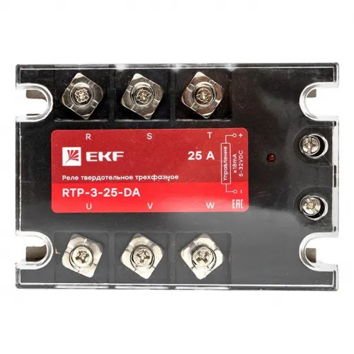 Реле твердотельное трехфазное RTP-25-DA PROxima EKF rtp-3-25-da фото 2