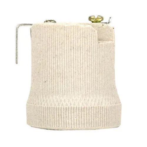 Патрон керамический E27 с держателем EKF LHCe-E27-h фото 3