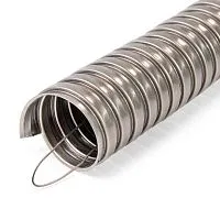 Металлорукав МР "INOX" 16 с протяжкой нерж. сталь (уп.50м) Fortisflex 87706