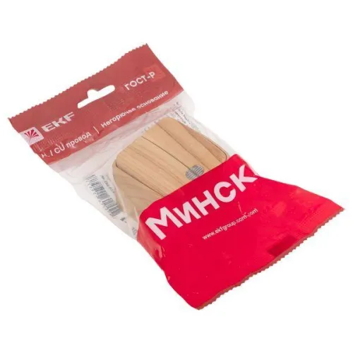 Выключатель 2-кл. 2п ОП Минск 10А IP20 с индикатором светл. дерево EKF EGV10-123-30 фото 2