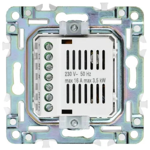 Термостат электронный SKANDY SK-T01N с индикацией никель IEK SK-RT11-K50 фото 5