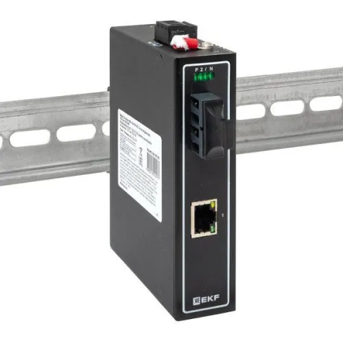 Медиаконвертер 10/100/1000Base-TX в 1000Base-X разъем SC двойн. одномодовое оптоволокно 1310нм TSX EKF TSX-MC-1GX1GT-SC фото 7