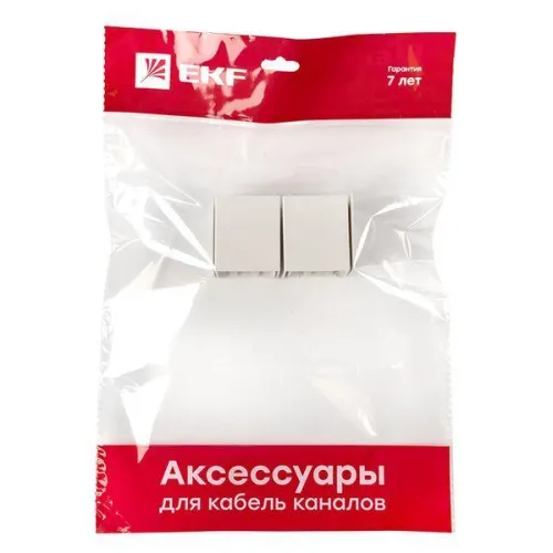 Соединитель 40х40 бел. Plast PROxima (уп.4шт) EKF conw-40-40x4 фото 7