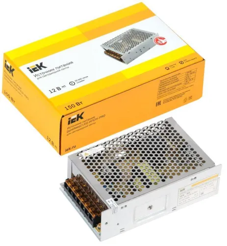 Драйвер LED ИПСН-PRO 5050 150Вт 12В блок-клеммы IP20 IEK LSP1-150-12-20-33-PRO фото 2