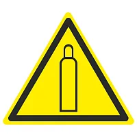 Знак W 19 "Газовый баллон" 200х200мм пленка самоклеящаяся EKF an-w-19