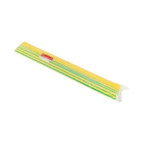 Трубка термоусадочная ТУТ нг 30/15 желт./зел. 1м (уп.25м) PROxima EKF tut-30-yg-1m фото 2