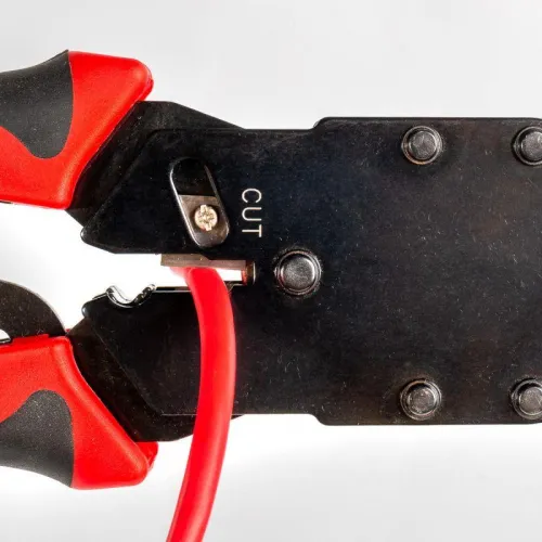 Кримпер многофункциональный с 3-мя смен. модулями для обжима RJ-45 RJ-12 RJ-11 КВТ 79759 фото 2