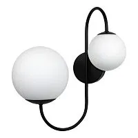 Светильник "Тефия" 521 (Плафон 8728; 8730) НББ 01-2х40-101 (ИМ) настенный черн. Элетех 1005405127