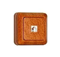 Розетка телефонная 1-м ОП Олимп RJ12 1А бук еврослот UNIVersal 7946765