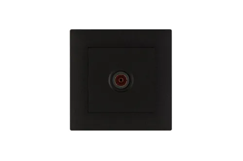 Розетка TV проходная Karea RIZZ STAR чер. Makel 88054007